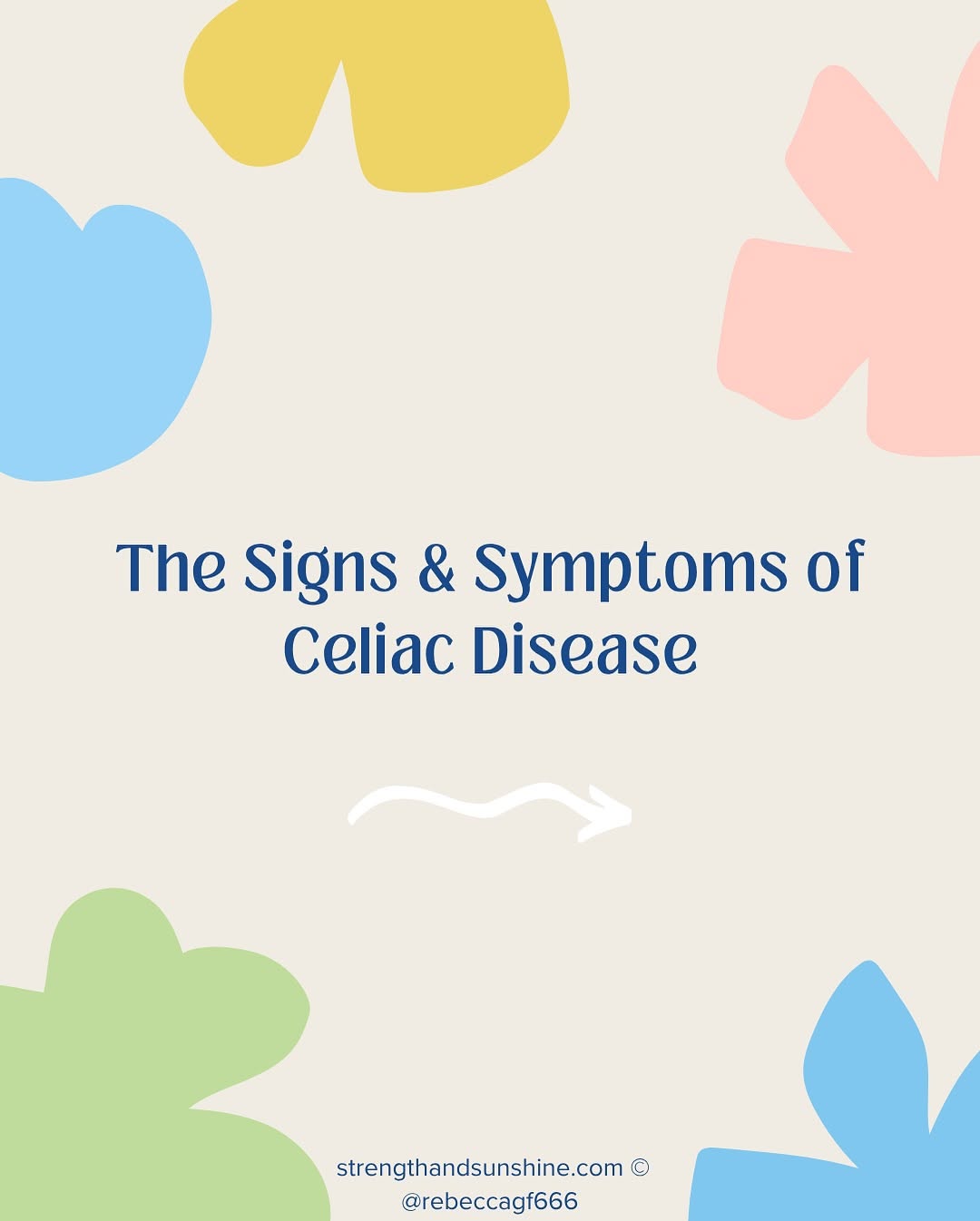 Celiac Disease Symptoms 🧠
 Get to know the signs and symptoms of Celiac Disease and if getting tested by your doctor is the next step to take! 🫡

Swipe through to learn about the most common symptoms that can indicate Celiac. Be aware that there are hundreds of signs and symptoms which is why getting an official diagnosis can take years; not only that but some people have no symptoms at all! 😧

🤝 Share to spread awareness 
🔁 Save for reference 💬 Tag someone who needs to see this
 #CeliacAwareness #AutoimmuneDisease #GlutenFreeLife #CeliacFacts #GlutenFreeNotByChoice #CeliacSymptoms