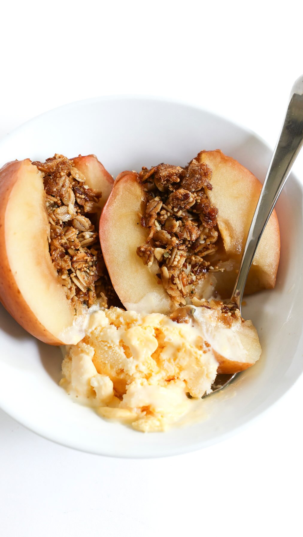 When apple picking is in full swing and you need ALL the easy apple recipe ideas...look no further! 🫡🍎
*
Stuffed Baked Apples (Gluten-Free, Vegan) 🍎😋
*
These Cozy Apple Delicacies are:👇
Gluten-Free ❤️
Allergy-Free 🧡
Vegan 💛
Easy, Quick, Simple 4 Ingredients 💚
Healthy & Customizable 💙
Perfect Dessert For Fall Weeknights or Holidays 💜
*
Easy and delicious Stuffed Baked Apples! These healthy 4-ingredient baked apples are stuffed with gluten-free granola and topped with brown sugar and vegan butter! This simple and customizable dessert recipe is perfect for a last-minute crowd-pleasing treat that has all the warm and cozy fall vibes! 🥰🍎🎉
*
Click the link in my bio rebeccagf666 for the full recipe on the blog! 👆👆👆
https://strengthandsunshine.com/stuffed-baked-apples/
*
#bakedapples #apples #applerecipes #appleseason #applepicking #glutenfree #vegan #allergyfree #granola