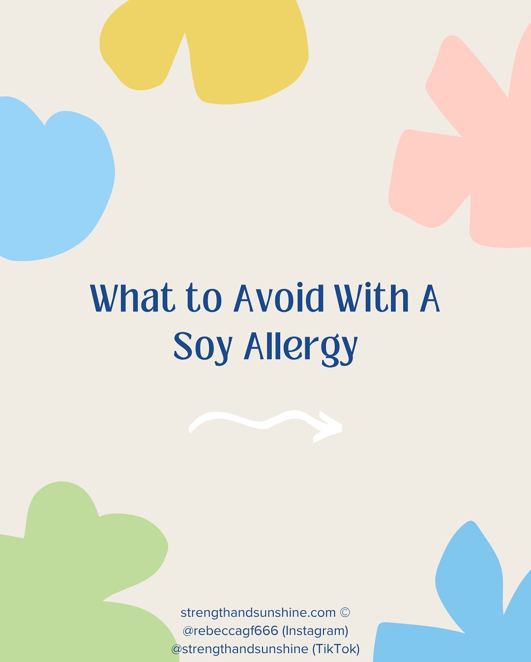 What To Avoid With A Soy Allergy 🚫🍱

Soy is hiding in more than just soy sauce and tofu! Learn all the ingredient and food terms you need to lookout for when reading labels and menus! Soy is a very prevalent ingredient in almost all processed foods and environments! This is a difficult allergy to manage 🫛

🟥 Red flag = contains soy (full stop, do not pass go!)
🟨 Yellow flag = might contain soy (check manufactoring, contact brands, sourcing, don’t assume!)

🤝 Share to spread awareness and save lives
🔁 Save for reference 💬 Tag someone who needs to see this

#soyallergy #soyfree #foodallergies #foodallergy #foodallergyawareness #foodallergymom #nosoy #allergyfree